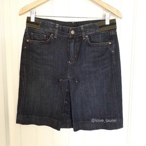 CoH Onasis 357 Knee Length Denim Skirt with Front Pleat Size 26